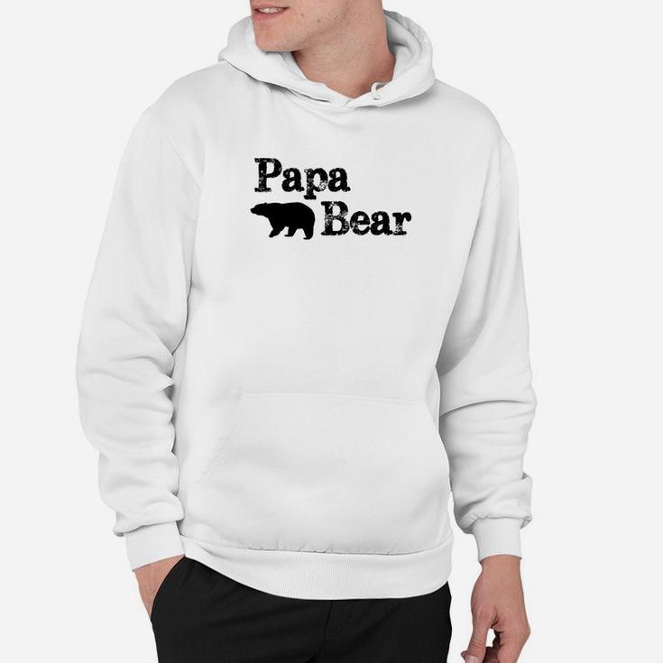 Mens Papa Bear For Pappa Bear Poppa Bear Dad Hoodie