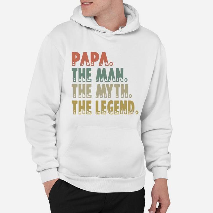 Mens Papa The Man The Myth The Legend Hoodie