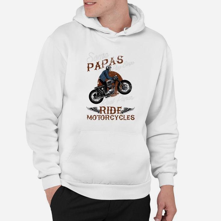 Mens Real Papas Ride Motorcycles Funny Gift For Grandpas Hoodie