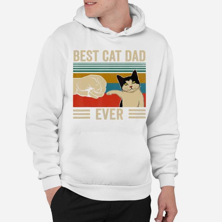 Mens Vintage Best Cat Dad Ever Bump Fit T-shirt Hoodie