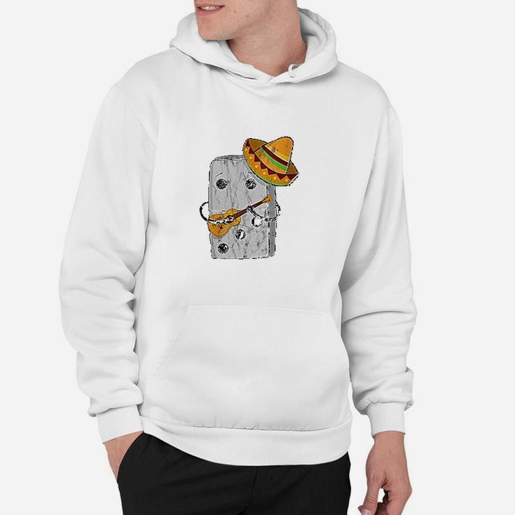 Mexican Train Dominoes Funny With Guitar And Sombrero Hoodie