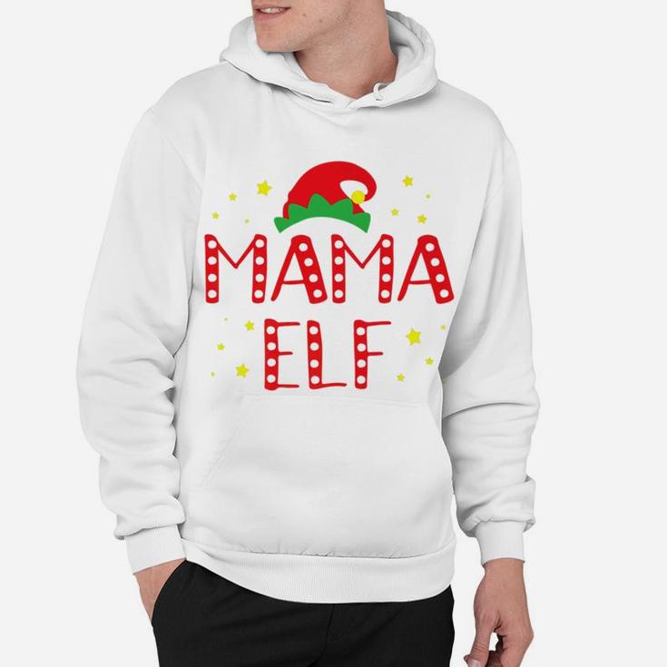 Mom Elf Mama Elf For Mom Elf Christmas Elf Hoodie
