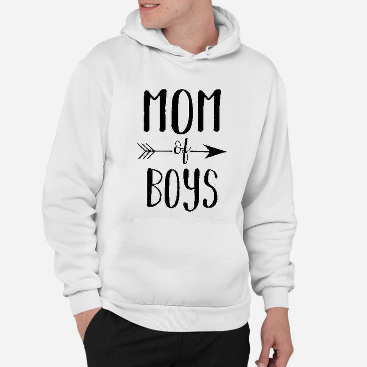 Mom Of Boys For Women Cute Mom With Sayings Funny Hoodie