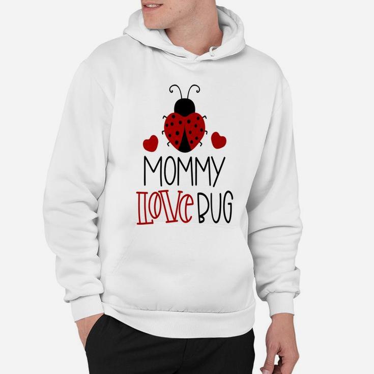 Mommy Love Bug Ladybug Valentines Day Hoodie