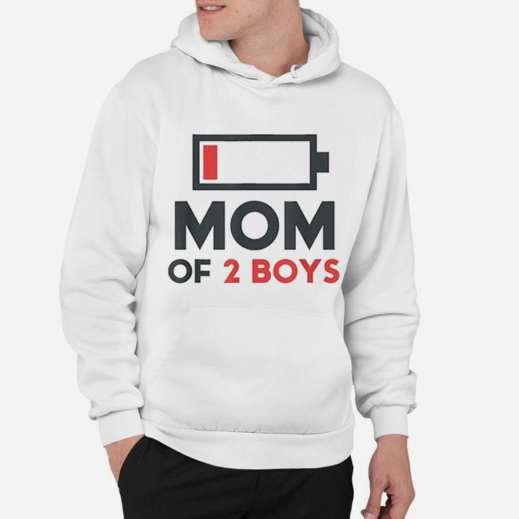 Mothers Day Gift Mom Mom Of 2 Boys Hoodie