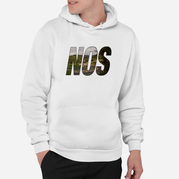 NOS Logo Herren Hoodie in Camo-Print, Weiß