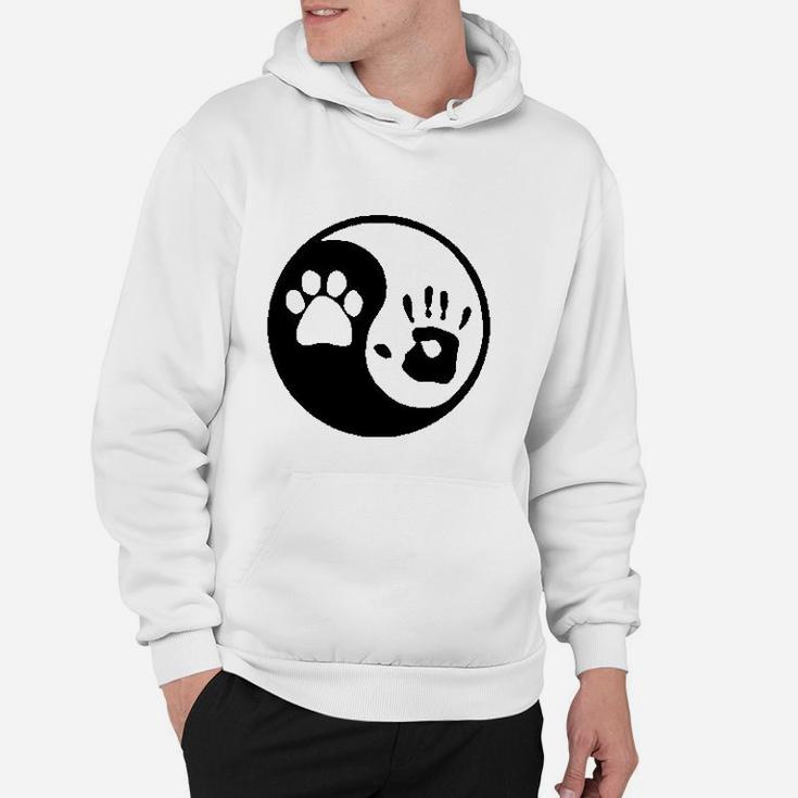 Os Gear Paw Hand Print Dog Animal Rescue Adopted Pet Lover Hoodie
