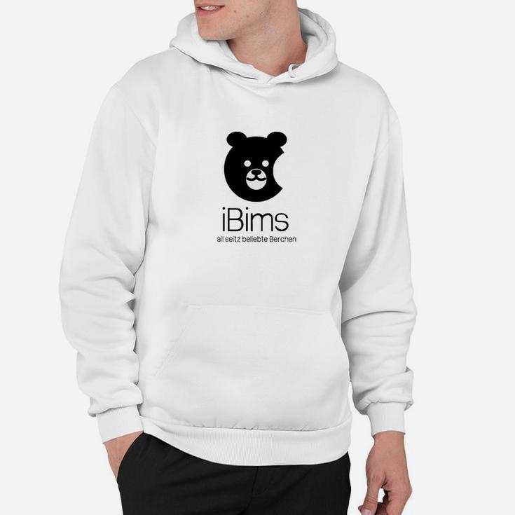 Panda Hoodie iBims, 1 sehr beliebte Bärchen, Witziges Weißes Oberteil