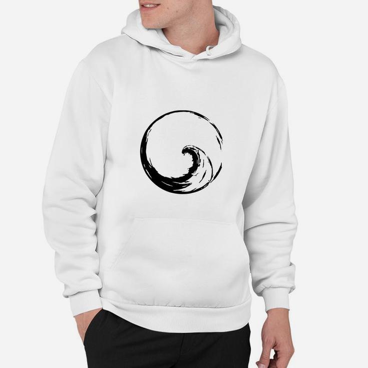 Peace Wave In Enso Circle Hoodie