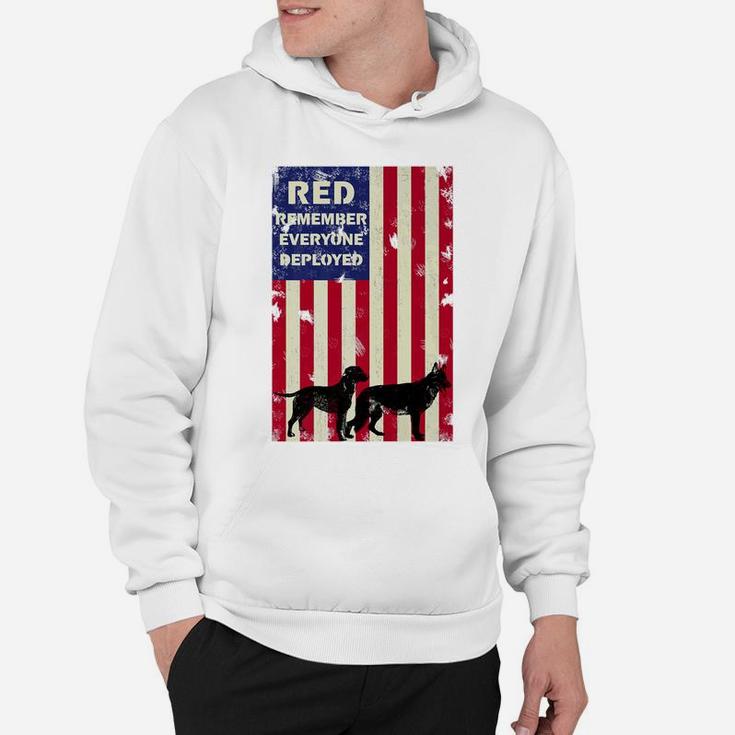 Red Friday Military Dogs Patriotic Gift Idea Hoodie