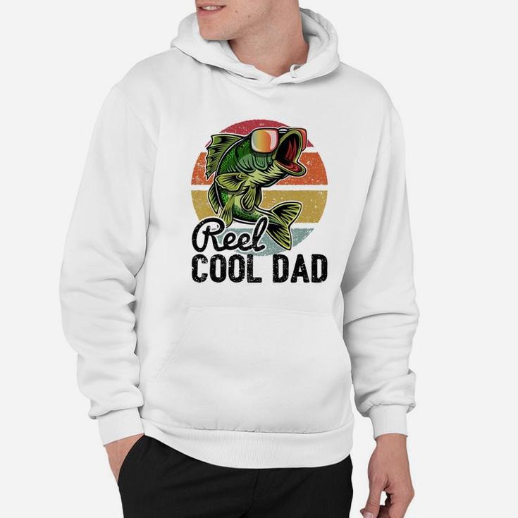Reel Cool Dad Retro Fishing Sunglasses Funny Father Day Gift Premium Hoodie