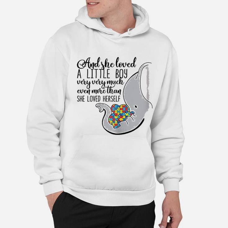 She Loved A Little Boy Very Much Elephant Mom Hoodie