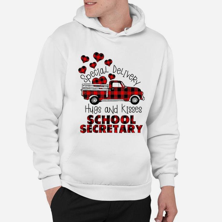 Special Delivery Hug And Kisses School Secretary Hoodie