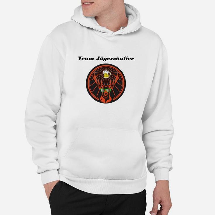 Team Jägermeister Herren Hoodie, Lässiges Weißes Rundhals-Hoodie