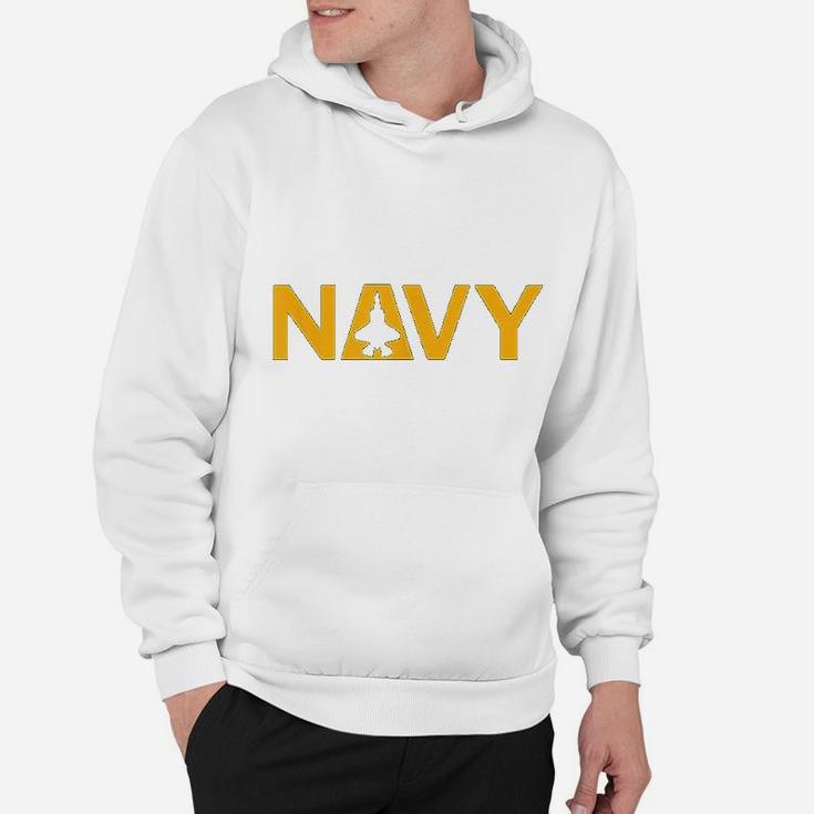 United States Navy Aviation With F35 Jet Hoodie