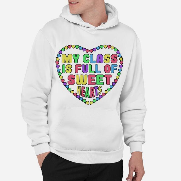 Valentines Day Teacher For Men And Women Sweet Heart Hoodie