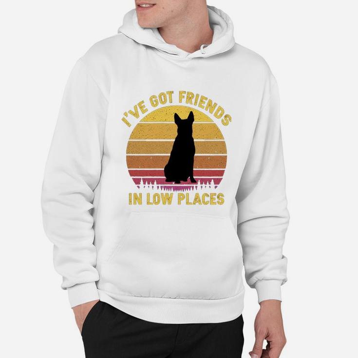 Vintage Australian Cattle Dog I Have Got Friends In Low Places Dog Lovers Hoodie