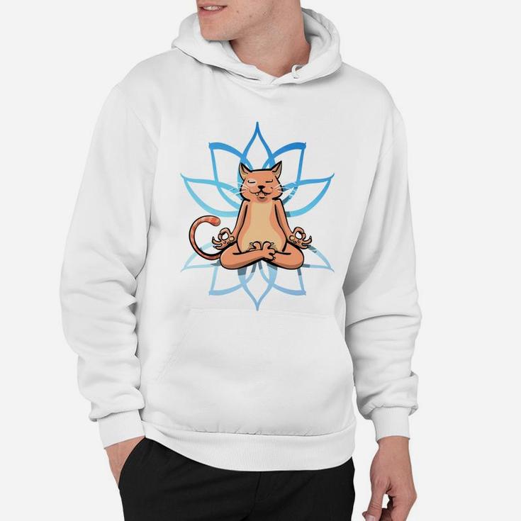 Yoga Cat Meditating Cats Funny Cat Pet Hoodie