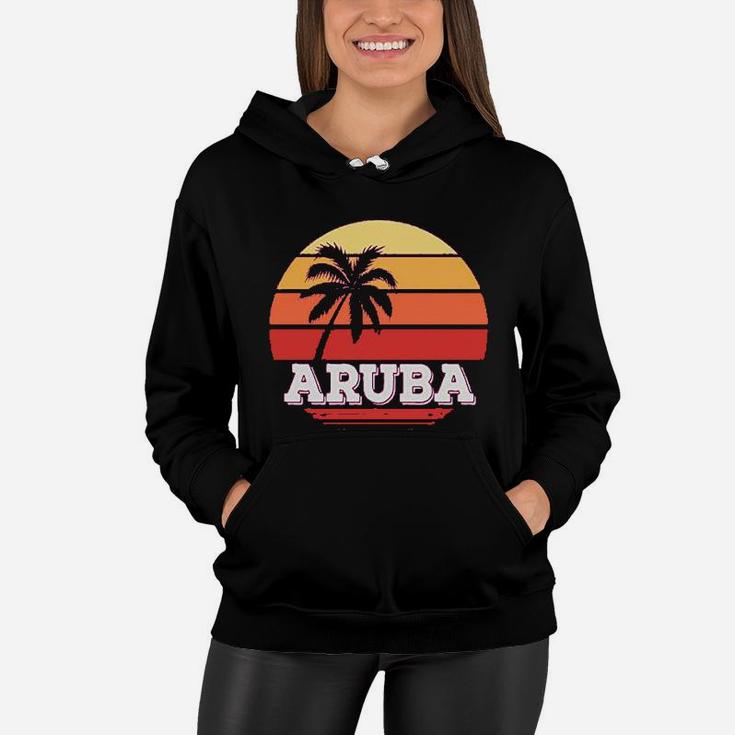 Aruba Vacation Retro Vintage Women Hoodie