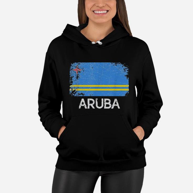 Aruban Flag Vintage Made In Aruba Gift Women Hoodie