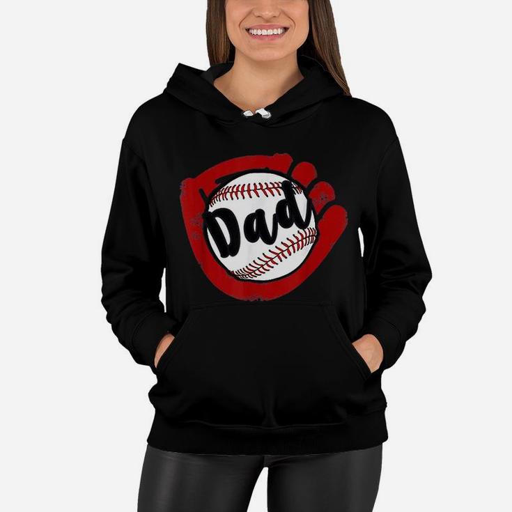 Baseball Dad For Baseball Softball Mom Women Hoodie