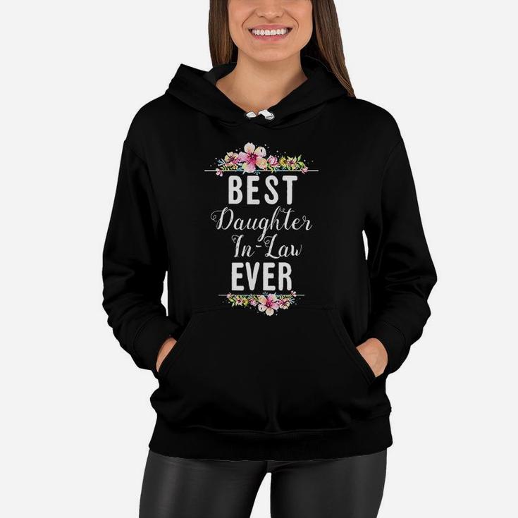 Best Daughter In Law Ever Floral Design Family Matching Gift Women Hoodie