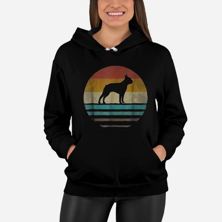 Retro Vintage 70s Silhouette Boston Terrier Dog T-Shirt