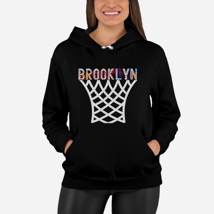 Brooklyn Basketball Game Nets Fan Retro Vintage Bball Sport Women Hoodie