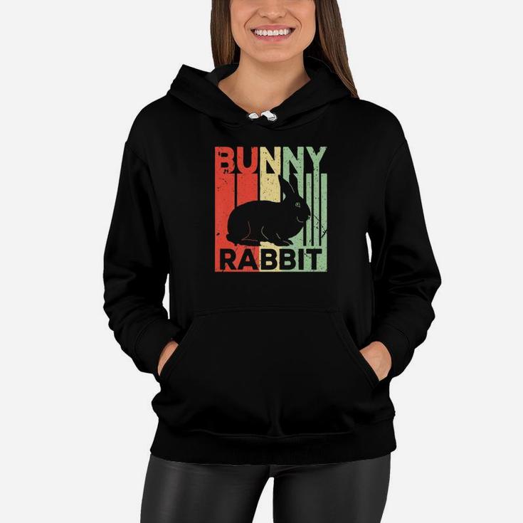 Bunny Rabbit Vintage Retro Unisex Premium Women Hoodie
