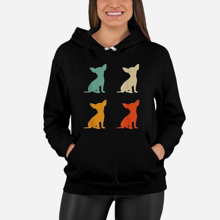 Chihuahua Gift For Dog Lover Retro Chihuahua Vintage Dog Women Hoodie