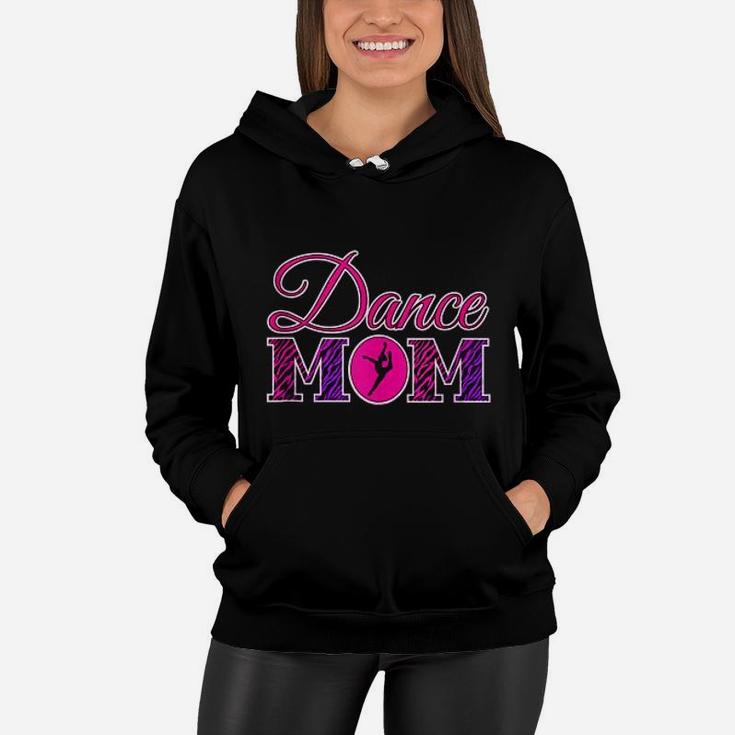 Cute Dance Mom Gift Zebra Print Dance Mom Women Hoodie