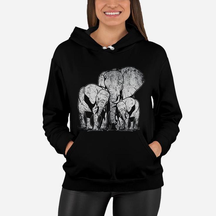 Elephant Family Elephant Women Hoodie