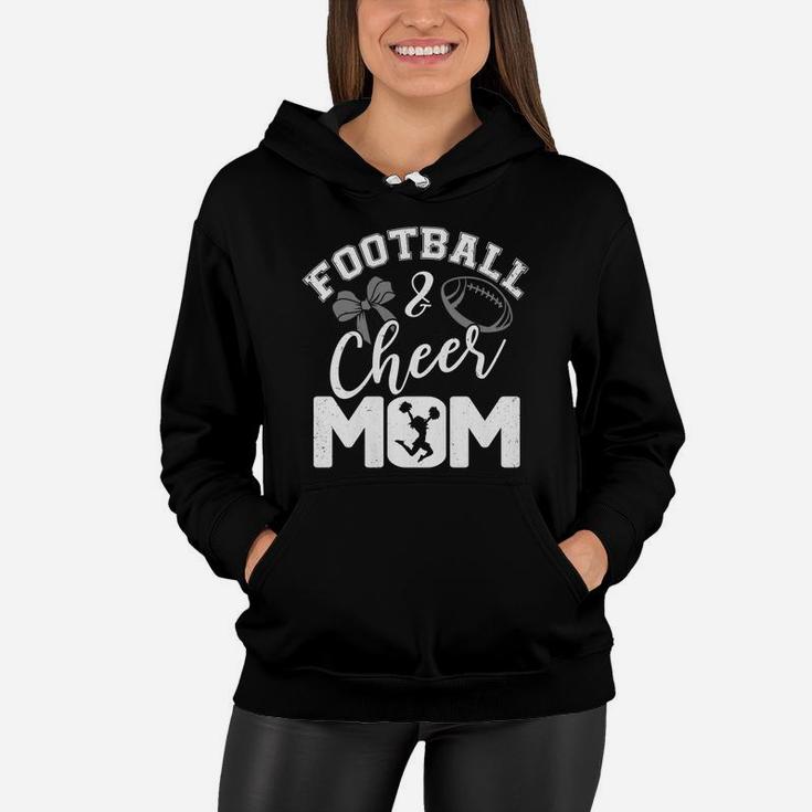 Football And Cheer Mom Funny Women Hoodie
