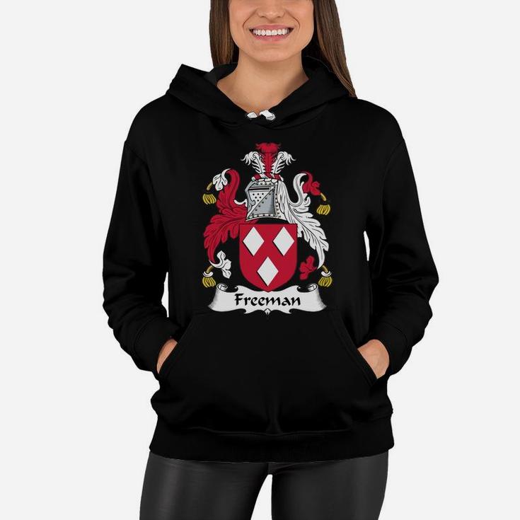 Freeman Family Crest Coat Of Arms British Family Crests Women Hoodie
