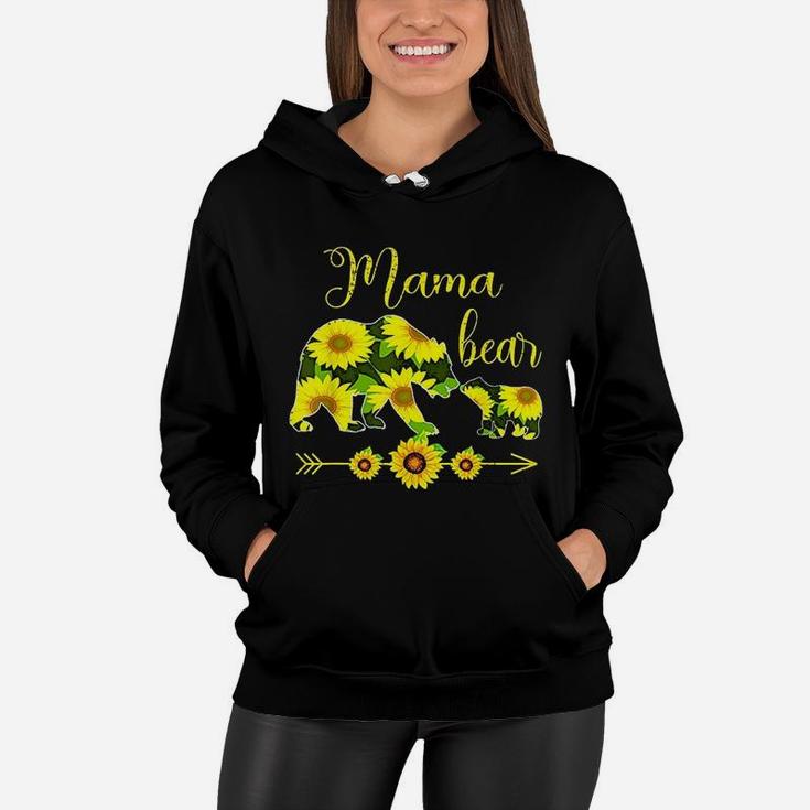 Mama Bear Sunflower Women Hoodie