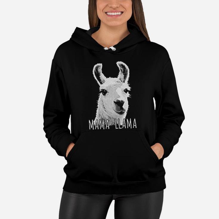 Mama Llama Art Women Hoodie