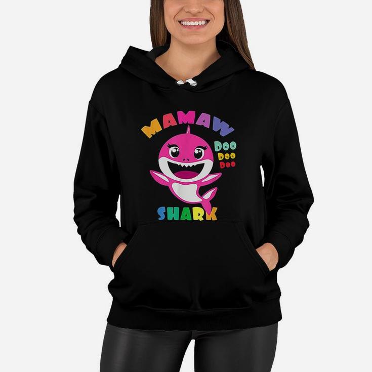 Mamaw Shark Funny Mothers Day Gift Women Hoodie