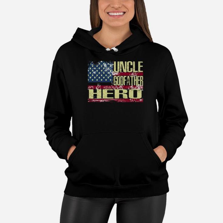 Mens Uncle Godfather Hero Family Gift Fathers Day Shirt Women Hoodie