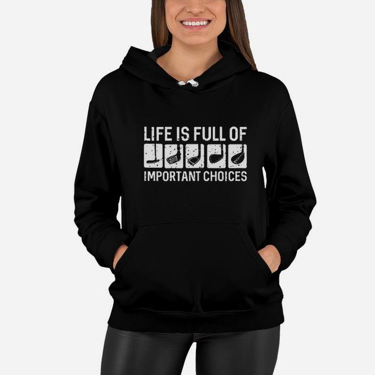 Onepick Men Golf Life Is Full Of Important Choices Vintage Women Hoodie