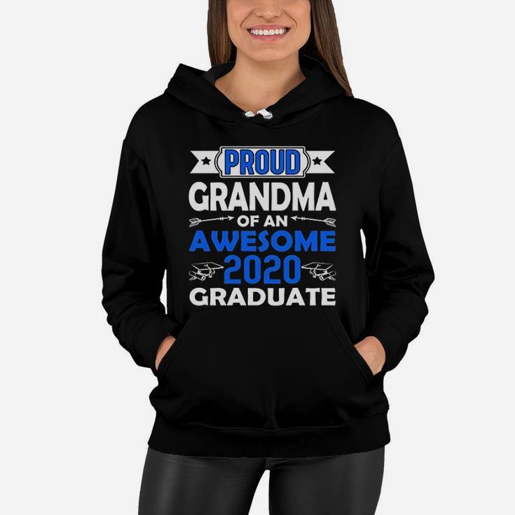 Proud Grandma Of An Awesome 2020 Graduate Family Matching Graduation Women Hoodie