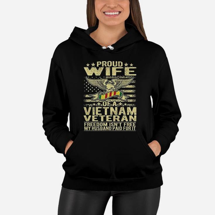 Proud Wife Of A Vietnam Veteran Women Hoodie