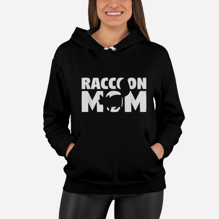 Raccoon Mom Raccoon Lover Gift For Mother Animal Women Hoodie