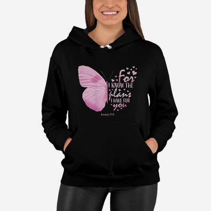 Religious Gifts Mom Christian Verse Butterfly Women Hoodie