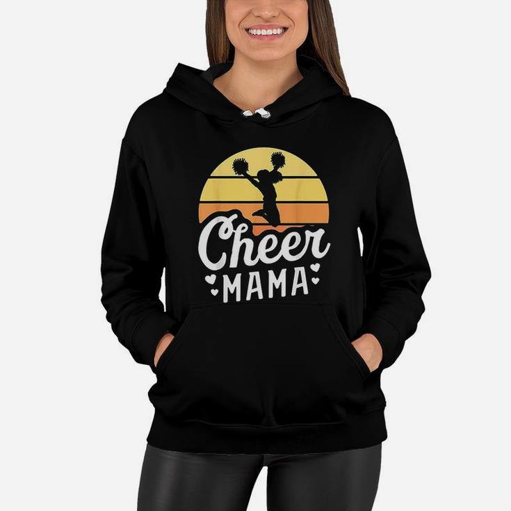 Retro Cheer Mama Cheerleader Mom Gifts Cheer Mom Women Hoodie