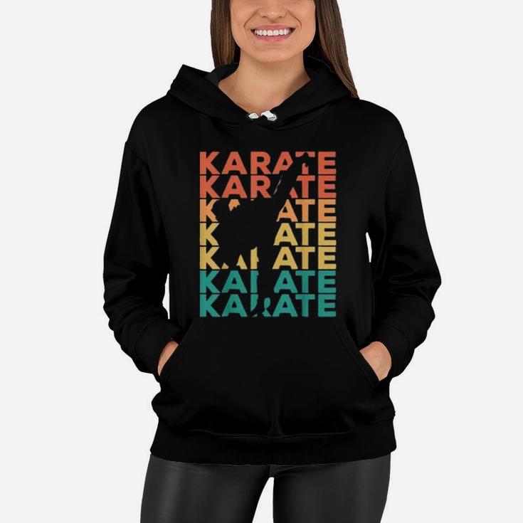 Retro Vintage Karate Gift For Karateka Women Hoodie