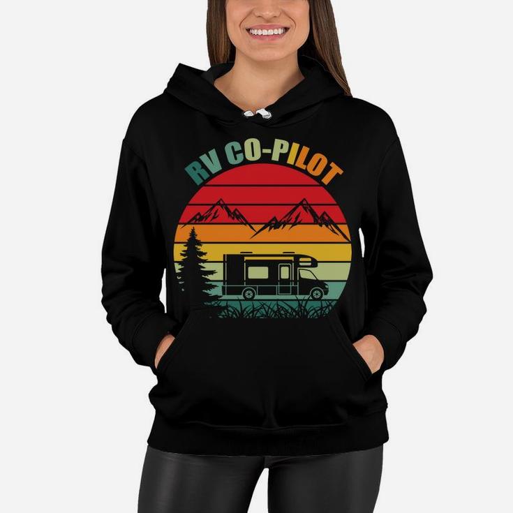 Rv Co Pilot Vintage Camping Truck Happy Time Women Hoodie