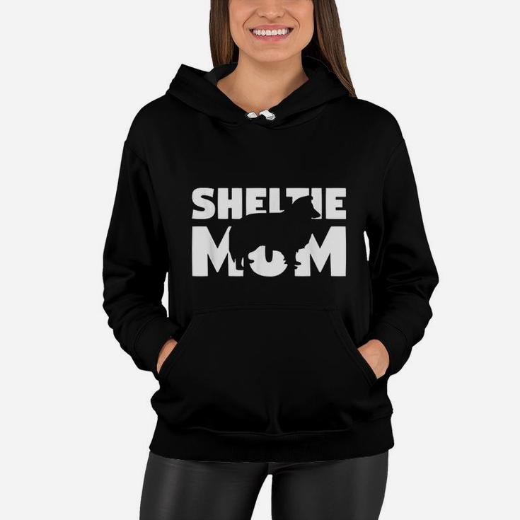 Sheltie Gift For Dog Mother Sheltie Mom Funny Sheltie Women Hoodie