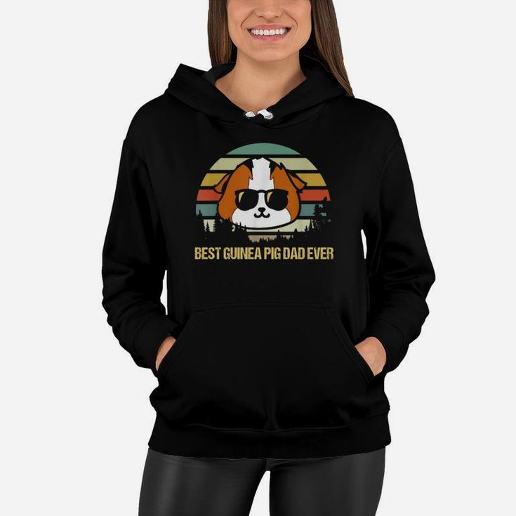 Vintage Best Guinea Pig Dad Ever Father Grandpa Women Hoodie