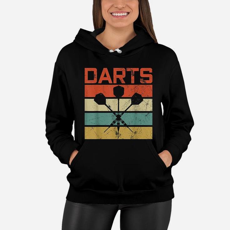 Vintage Darts Board Sports Bar Gift Women Hoodie