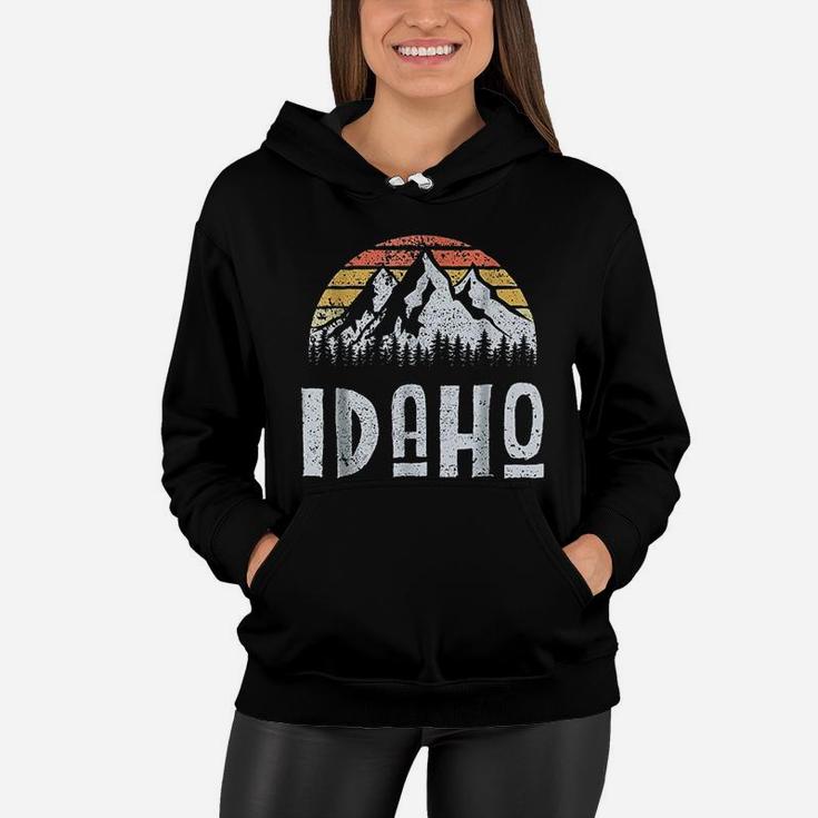 Vintage Retro Id Idaho Women Hoodie